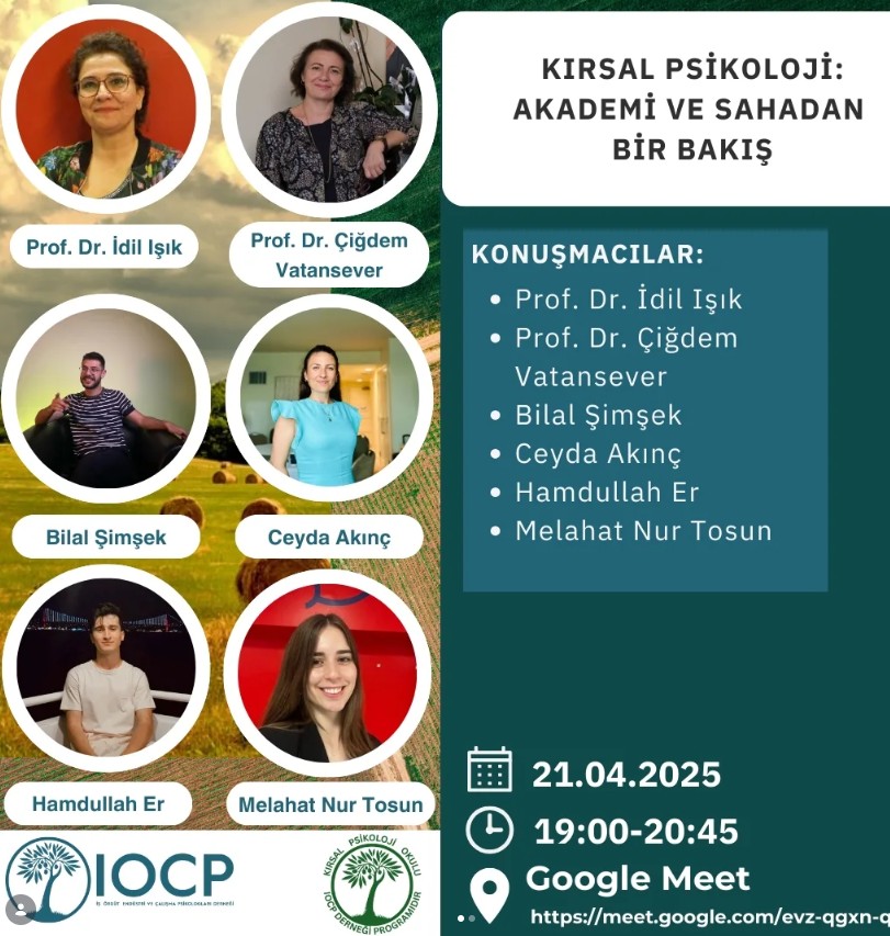 Kırsal Psikoloji: Akademi ve Sahadan Bir Bakış Webinarı